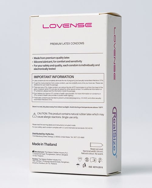 Lovense RealSize Condoms - Box of 12