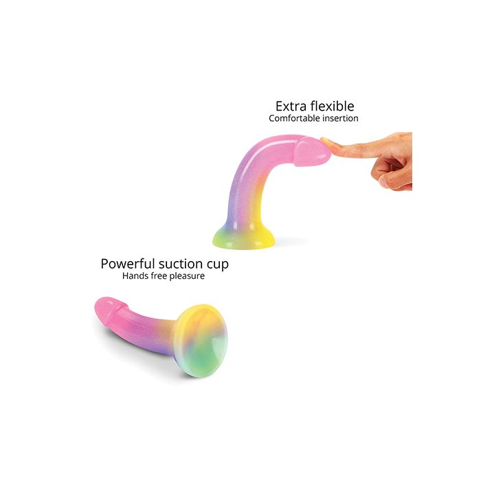 Silicone Dildolls Stargazer - Gradient Rainbow w/Glitter
