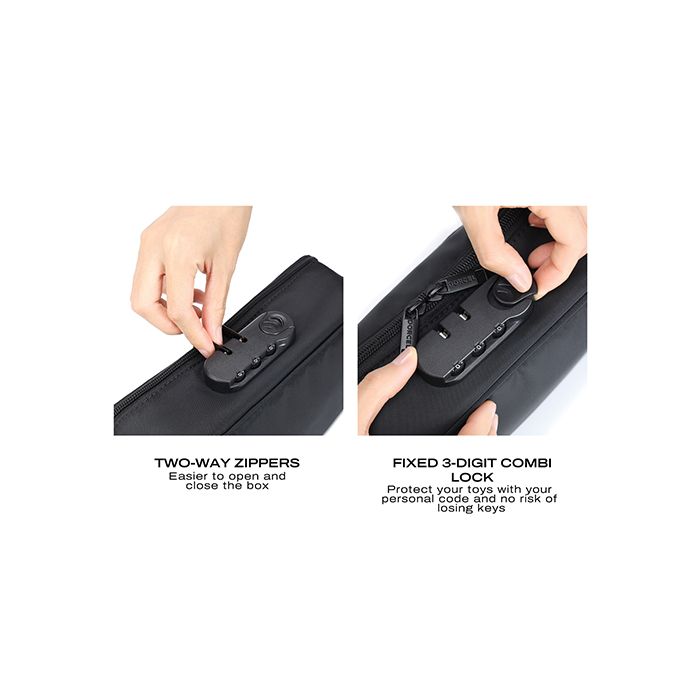 Lockable Discreet Box - Black