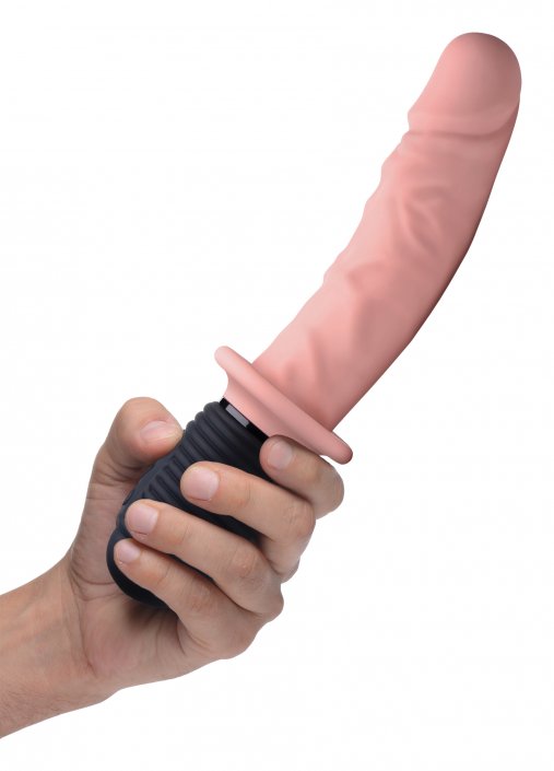 Power Pounder Vibrating and Thrusting Silicone Dildo