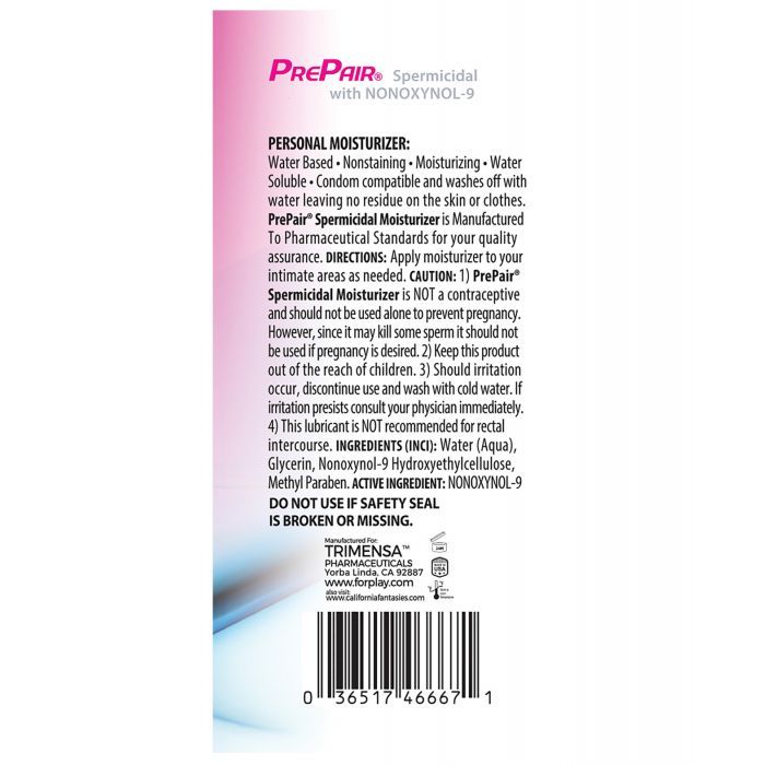 Spermicidal Lubricant