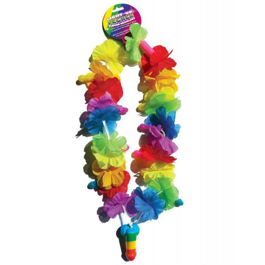 Rainbow Light Up Flower Pecker Necklace
