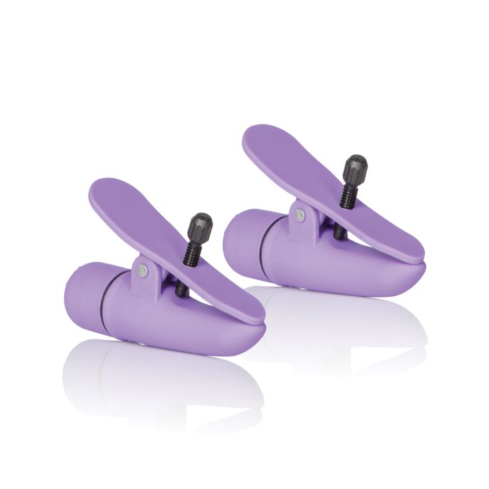 Vibrating Nipple Play Nipplettes - Purple