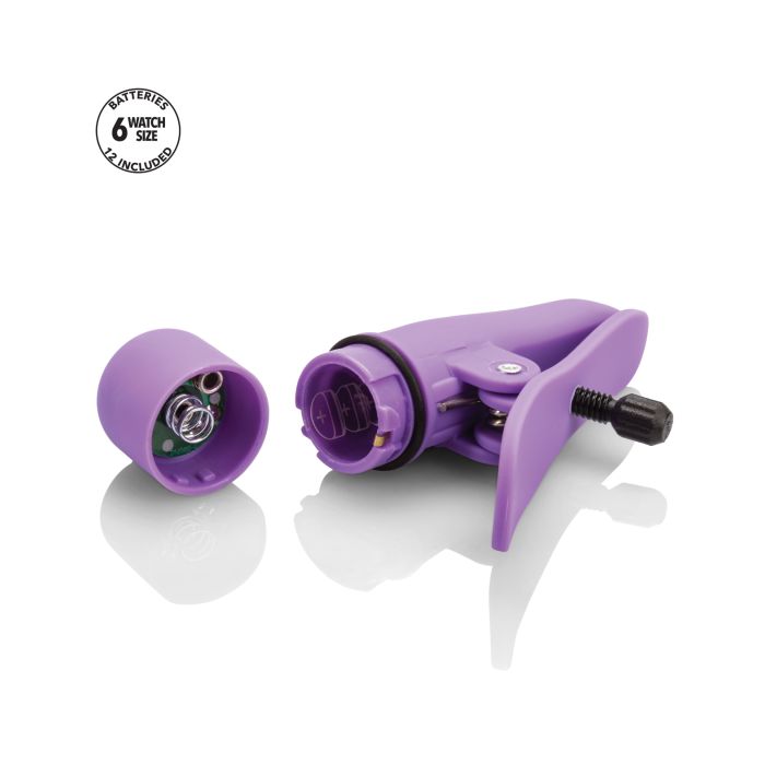 Vibrating Nipple Play Nipplettes - Purple