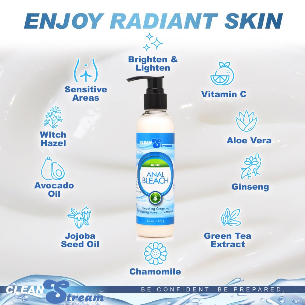 Anal Bleach with Vitamin C and Aloe- 6 oz